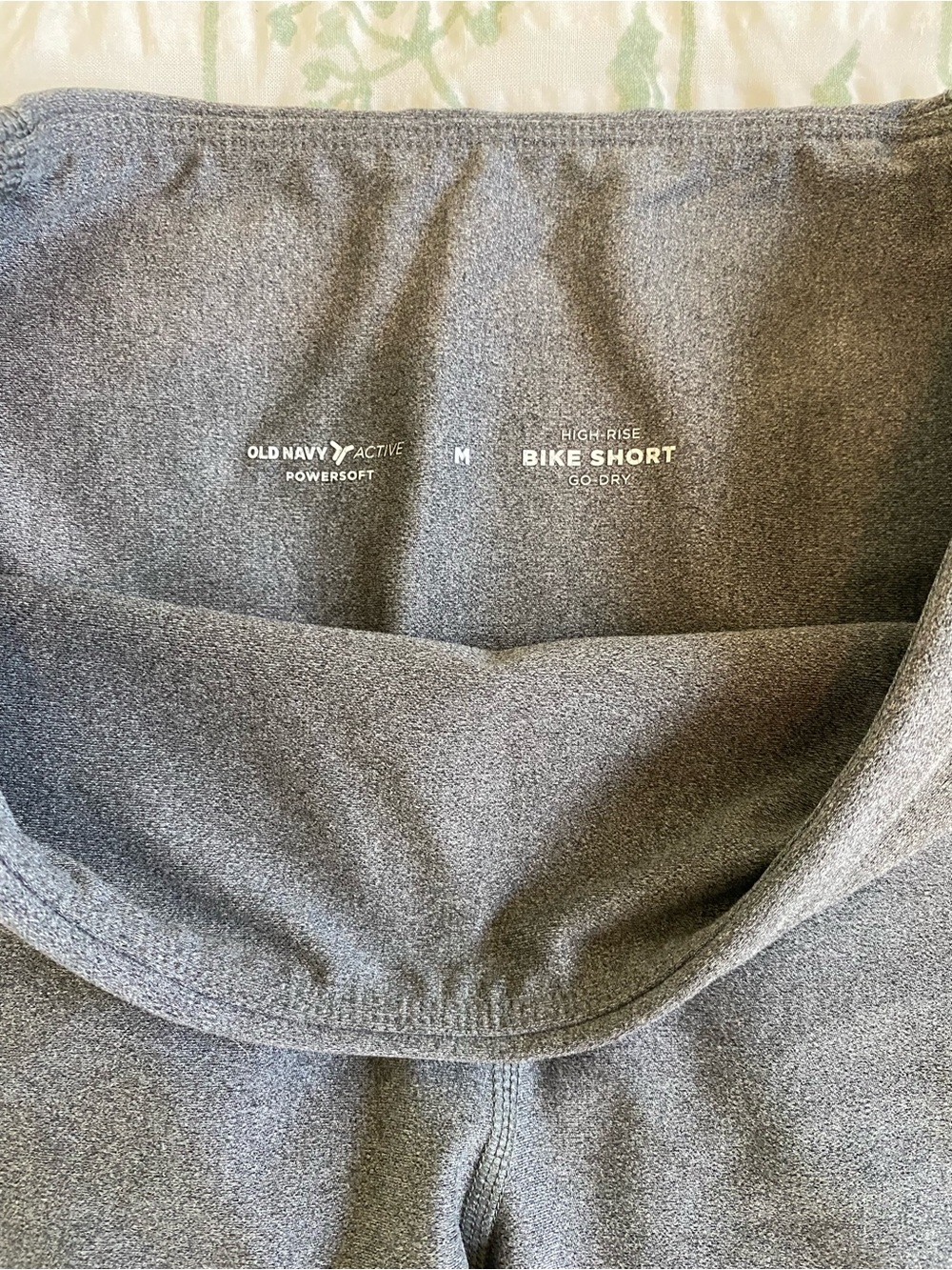 Old Navy Grey High Waisted Biker Shorts - Picture 2 of 2
